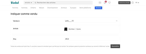 vinted comment comntrer vetements remise mains propres